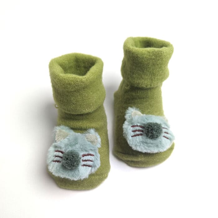 Αντιολισθητικά Καλτσάκια 0-12 μηνών Πράσινα - Image 2