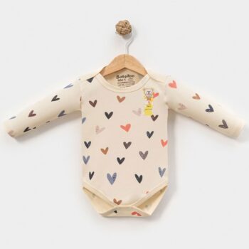 Βρεφικό Φορμάκι Μακρυμάνικο Ηearts 100% Βαμβάκι