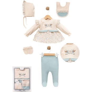 Σετ Ρούχων Νεογέννητου με Πεταλούδα 5τεμ Βεραμάν