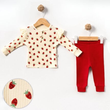 Βρεφικό Σετ με φράουλες
