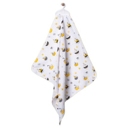 Βρεφική πάνα αγκαλιάς μουσελίνα καραβάκι με παιδικό σχέδιο καραβάκια