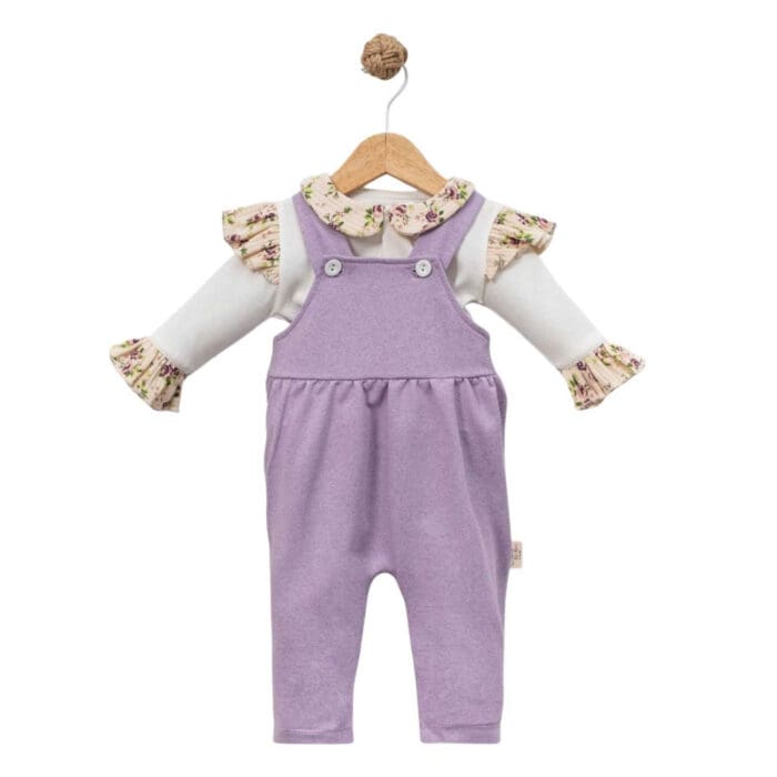 βρεφική σαλοπέτα μωβ