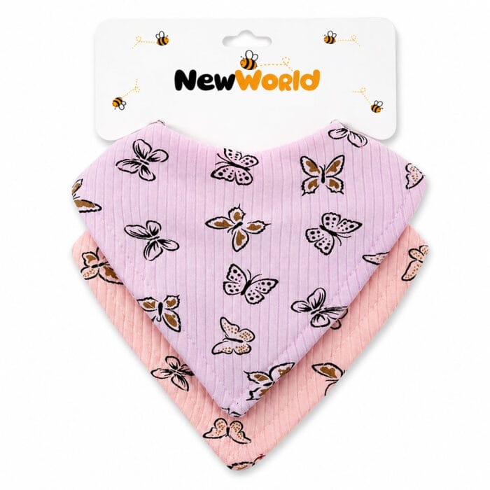 σαλιάρα μπαντάνα υφασμάτινη πεταλούδες για μωρό