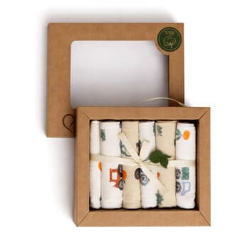 βρεφικά πανάκια ώμου σετ με σχέδιο τρακτέρ