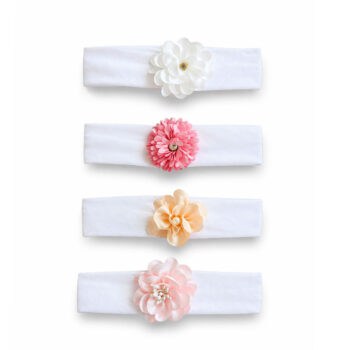 βρεφική κορδέλα μαλλιών με λουλούδι