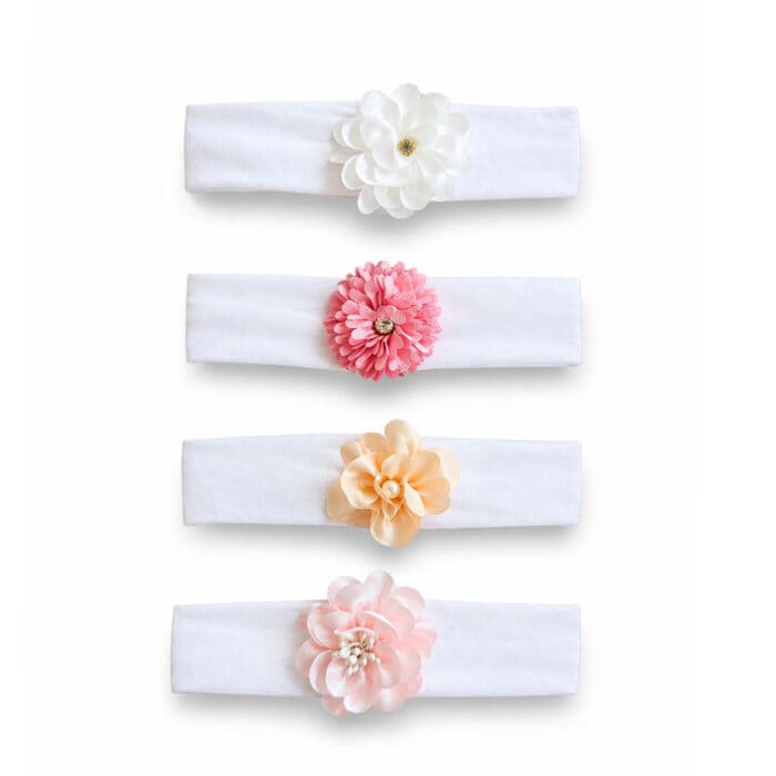 βρεφική κορδέλα μαλλιών με λουλούδι