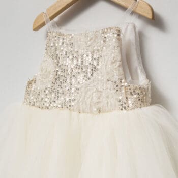 Βρεφικό φόρεμα με τούλι παγιέτες κ τσαντάκι - Image 2