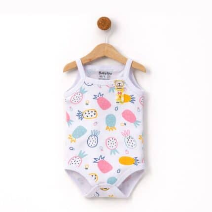 βρεφικό φορμάκι τιραντάκι κορίτσι ανανάς 100% βαμβάκι