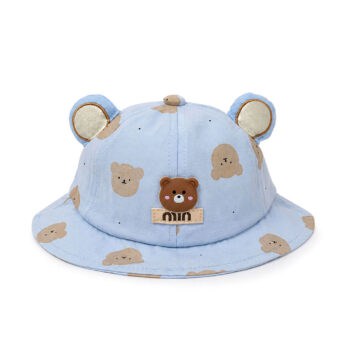 βρεφικό καπέλο αγόρι αρκουδάκι και αυτάκια γαλάζιο