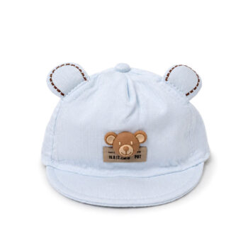 βρεφικό καπέλο αγόρι με αρκουδάκι και αυτάκια