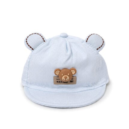 βρεφικό καπέλο αγόρι με αρκουδάκι και αυτάκια