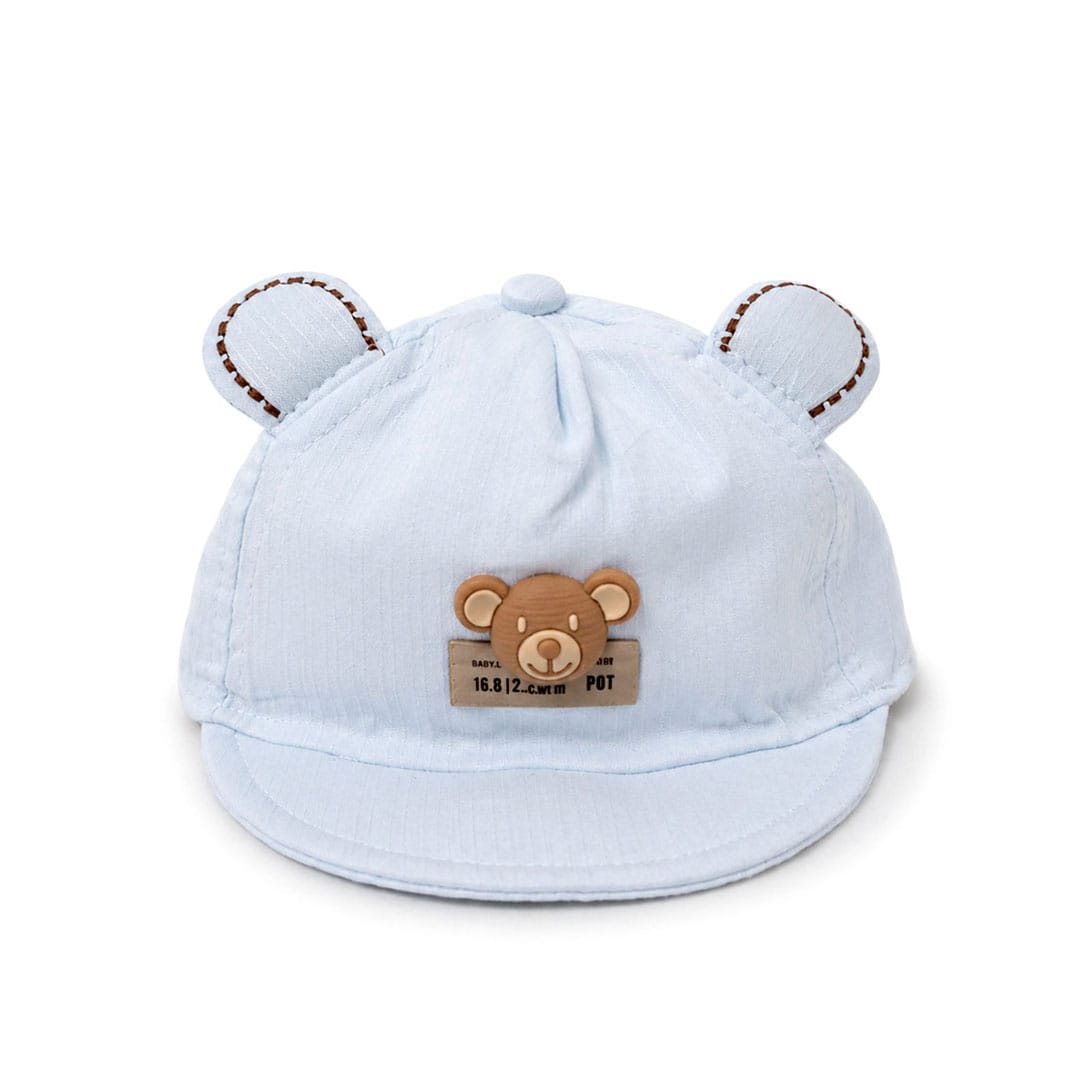βρεφικό καπέλο αγόρι με αρκουδάκι και αυτάκια